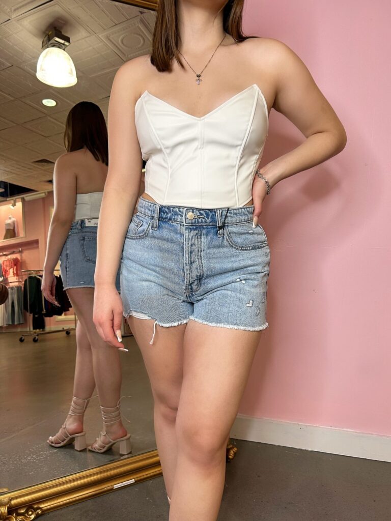 Summer denim shorts